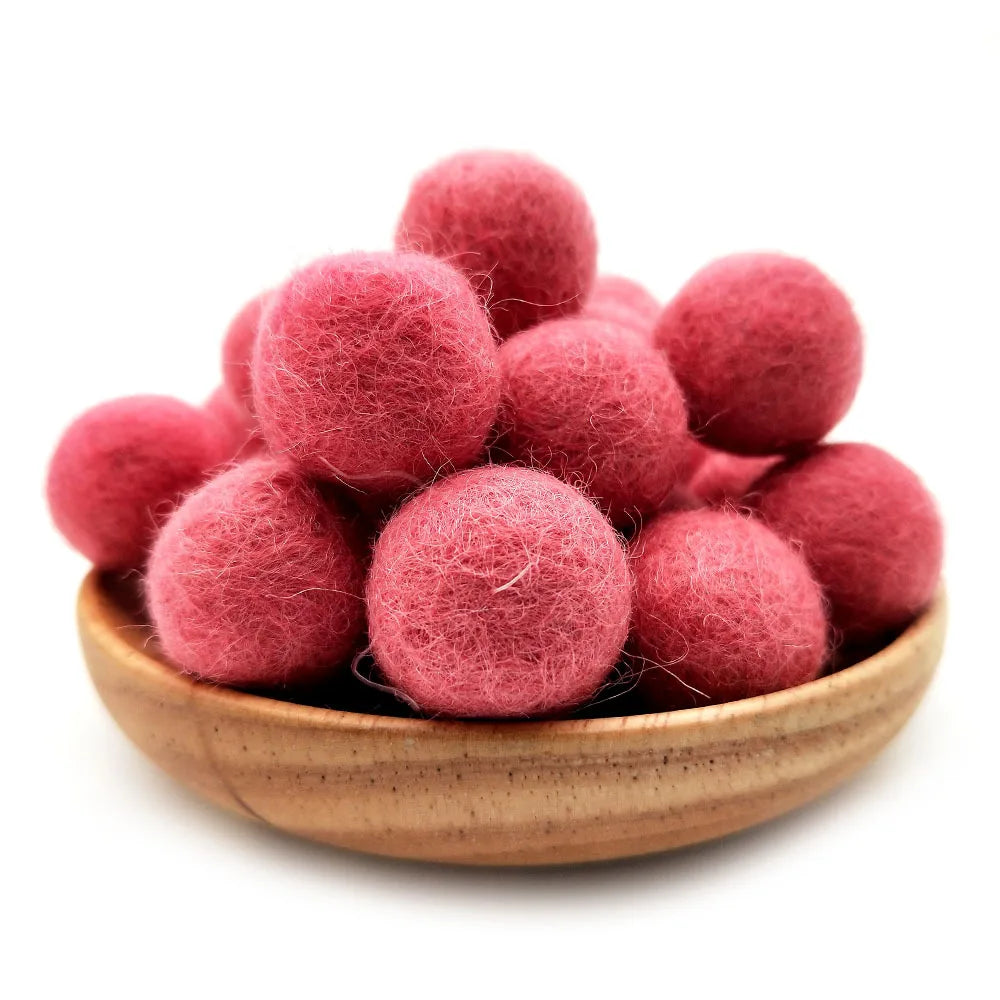 FIFTY 2cm Wool Felt Balls 100% Wool DIY Handmade Craft Supplies