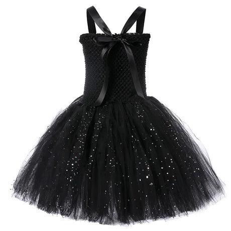 Sparkly Spider Witch Halloween Costumes Babies to Teens Tutu Dress, Hat and Broom