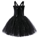 Sparkly Spider Witch Halloween Costumes Babies to Teens Tutu Dress, Hat and Broom