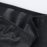 Women's Punk Crop Jacket PU Leather Cosplay Jacket Rivet Strap Gothic Streetwear Top