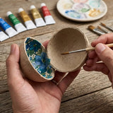 DIY Paintable Papier-mâché Balls Xmas Tree Hanging Ornaments Blank Fillable Paper Sphere