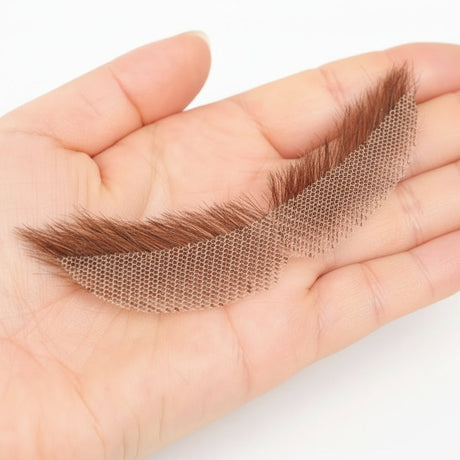 Invisible Fake Mustache Beard Trimmable Theatrical Facial Hair for Men
