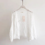 Faith's Cotton Linen Open Stitch Embroidered Summer Cover-Ups