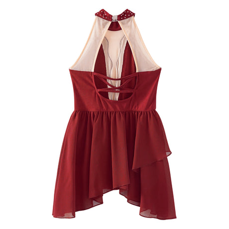 Girls Ballet Leotard Figure Ice Skating Dancewear Stage Costume