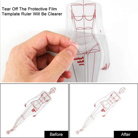 Fashion Illustration Rulers Sketching Templates Patterns Design Tool