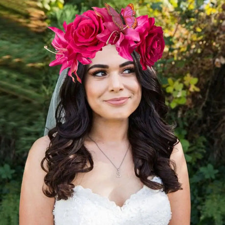 Butterfly Rose Floral Fascinators