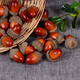 20/50pcs Acorns Mini Artificial Artificial Christmas Decor