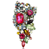 Rhinestones Flower Brooches