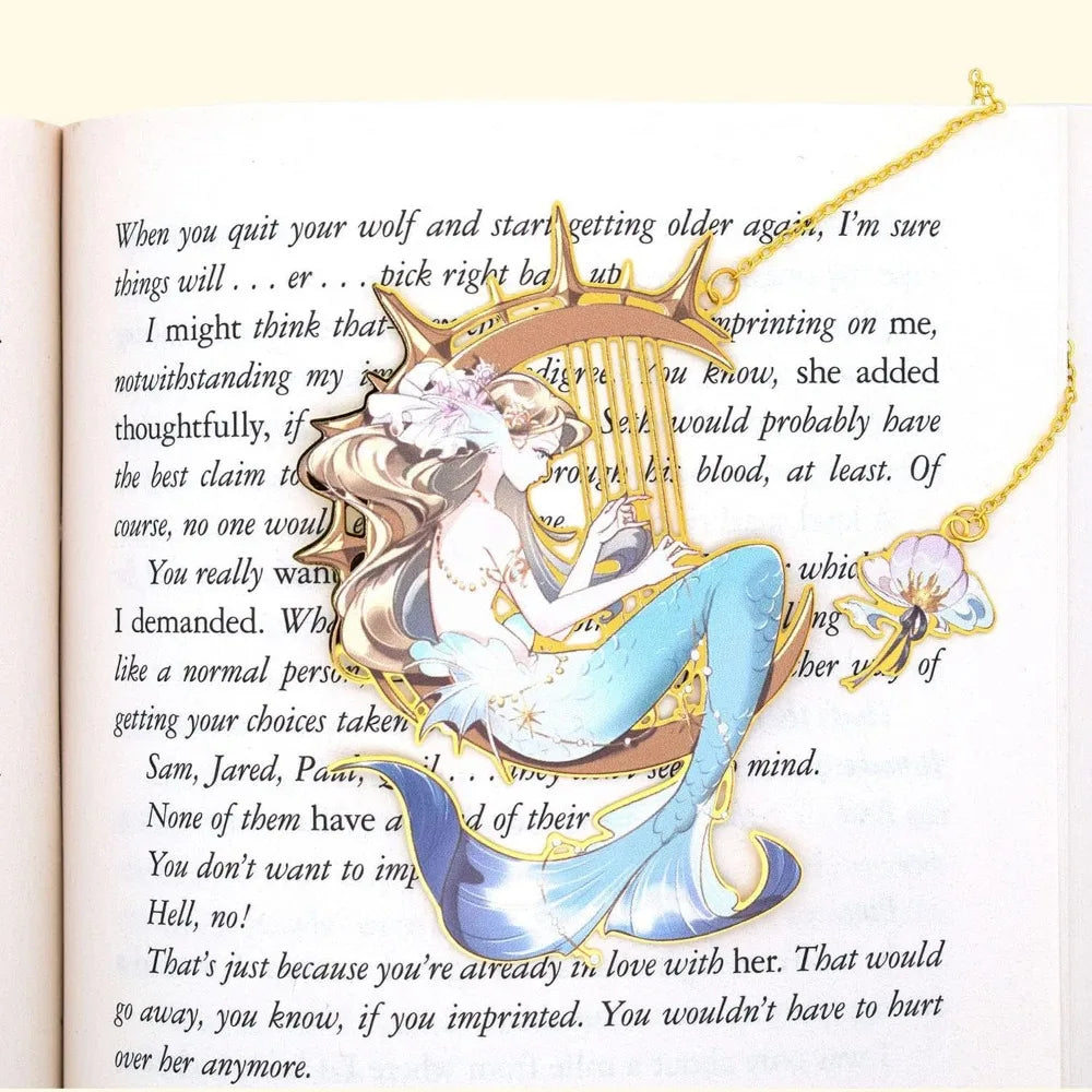 Mermaid Metal Bookmark for the Book Lover