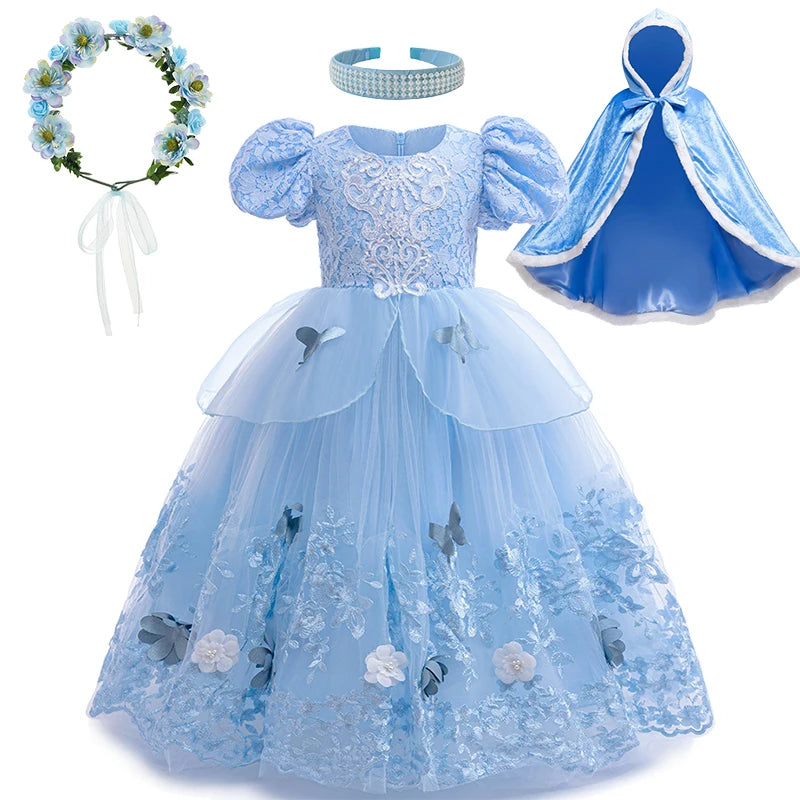 Cinderella Princess Dress Costume Sets