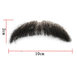 Invisible Fake Mustache Beard Trimmable Theatrical Facial Hair for Men