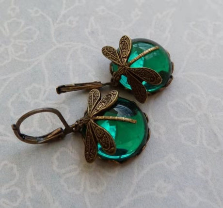 Delightful Dragonfly Drop Earrings