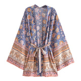 Boho Cover Ups Short Kimono
