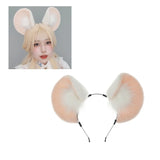 Plush Mouse Ears Headband Tea Party Mouse Costume