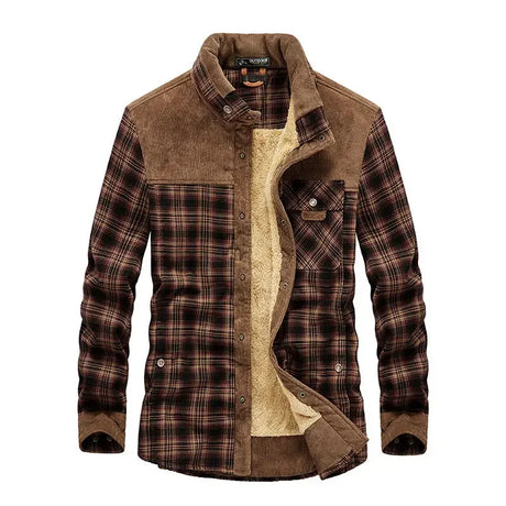 Woodsman Plaid Shirts Lightweight Fleece Jackets