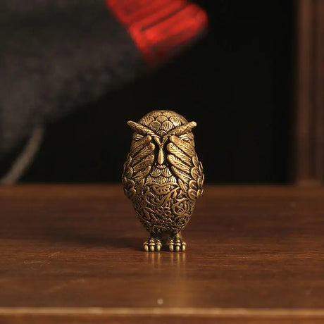 See No Evil, Hear No Evil, Speak No Evil Brass Owl Statues Tea Pets