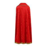 The Boy King Birthday Party King Robe Cape Cloak with Crown Sceptre