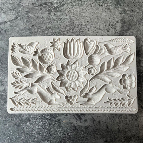 Woodland Flowers and Friends Silicone Mould