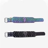 ROAWRRR Dragon Laser Leather Ultra-wide Small and Medium Dog Collar Pet Accessories