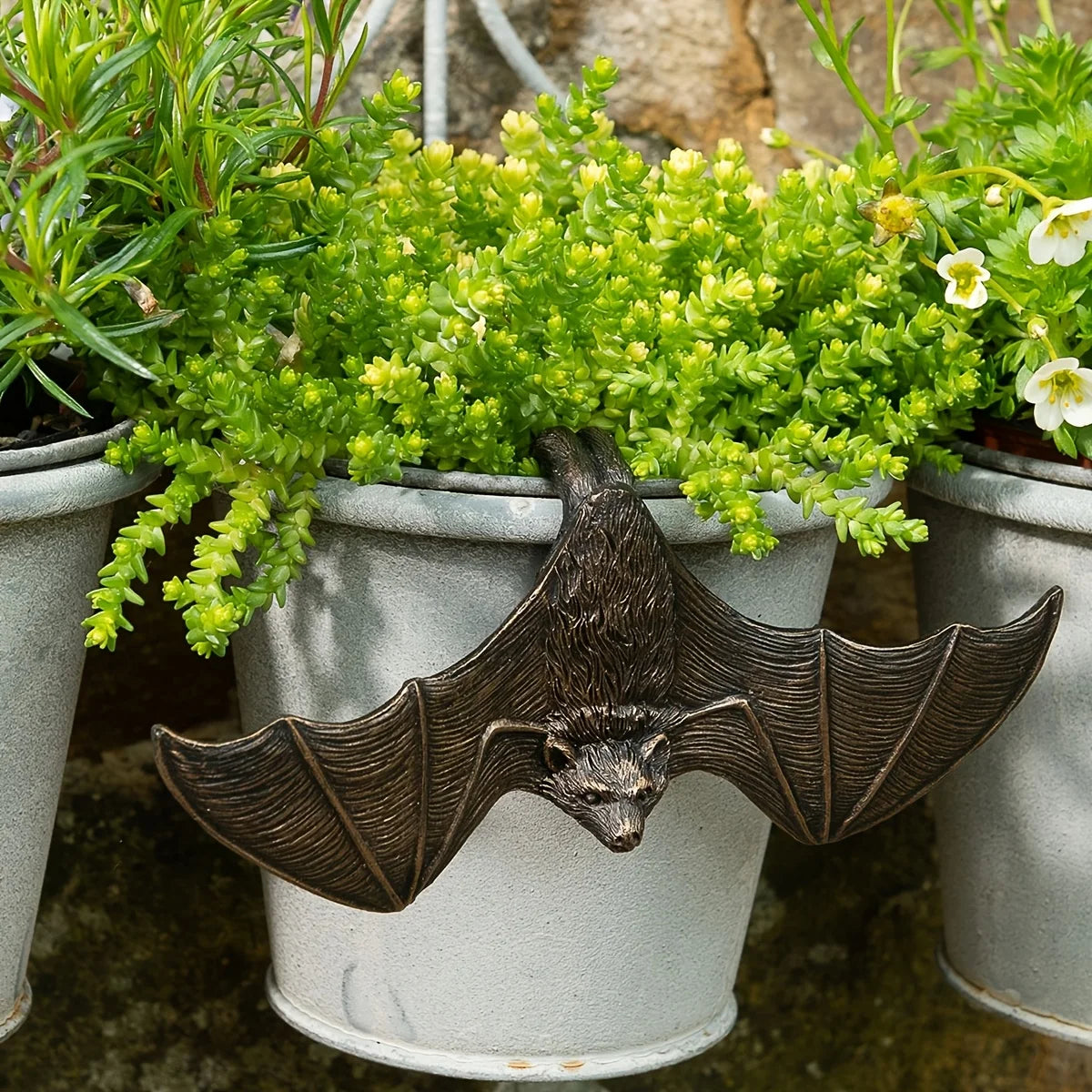 Bat Resin Garden Decoration Pot Hanger
