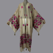 Rose's Embroidered Bohemian Cover Up Kimono