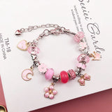Charm Bracelet Making Kit Girls Gift Box 66 Pcs of DIY Jewellery Making Kit