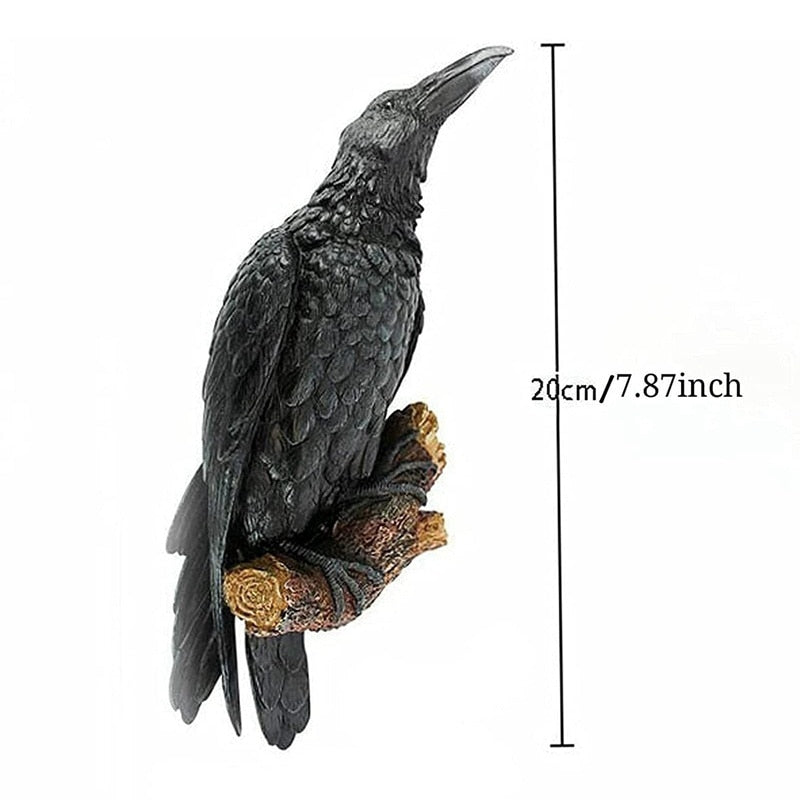 Quoth the Raven Resin Statue Halloween Decor