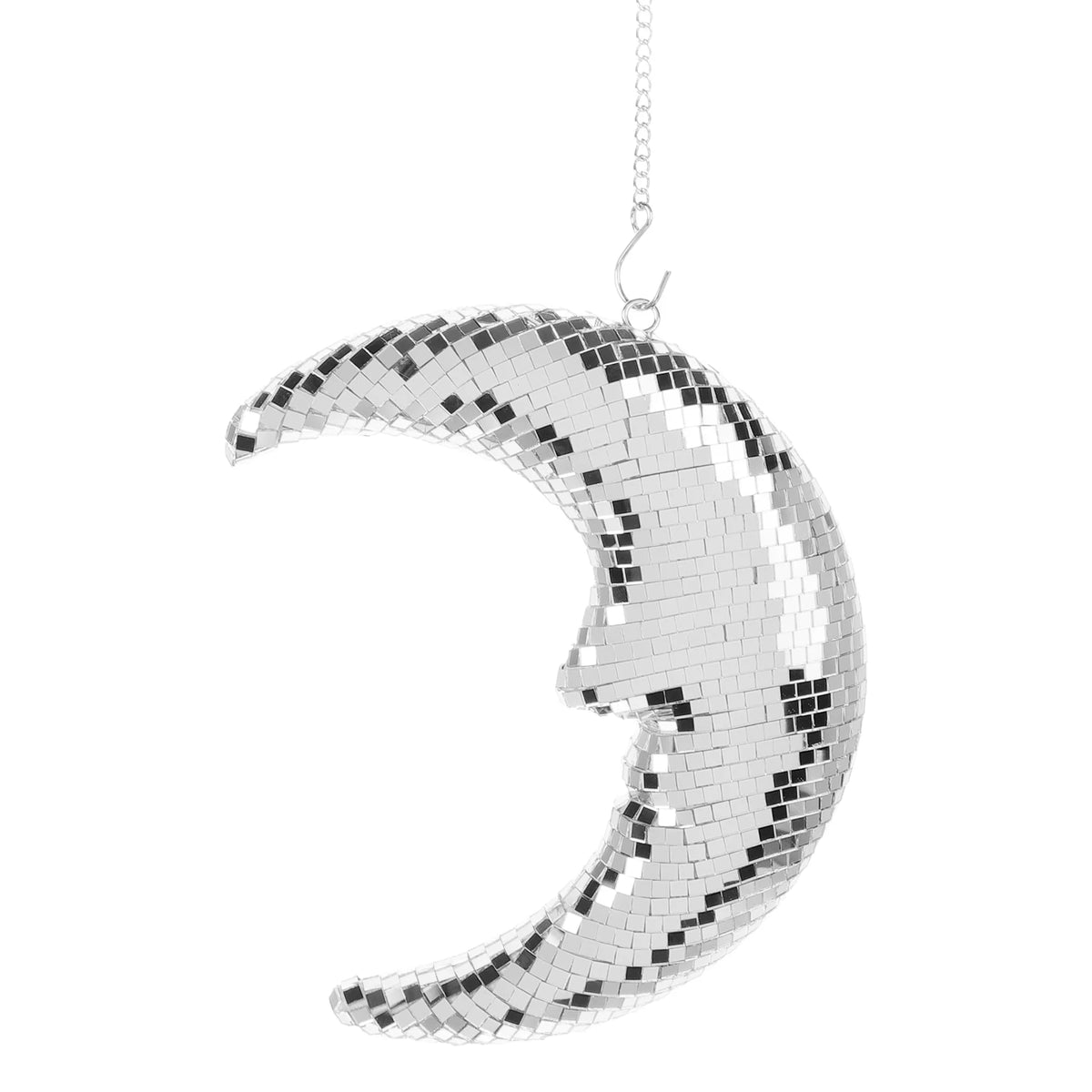 Disco Moon Face Hanging Decor Mirror Ball
