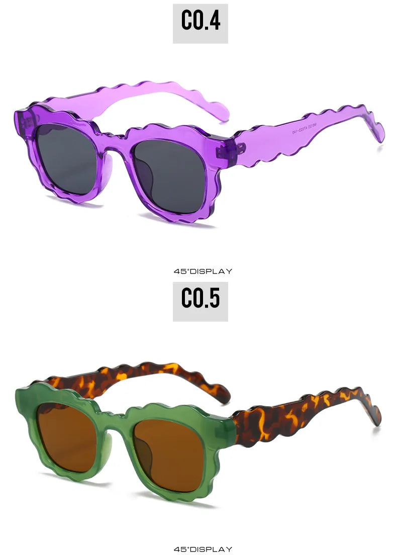 Lucy's Square Jelly Sunglasses Gradient Shades UV400