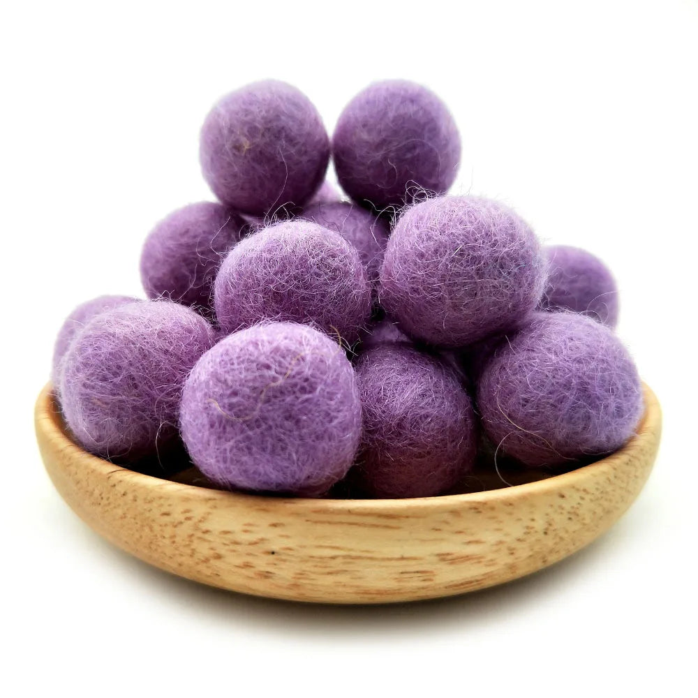 FIFTY 2cm Wool Felt Balls 100% Wool DIY Handmade Craft Supplies