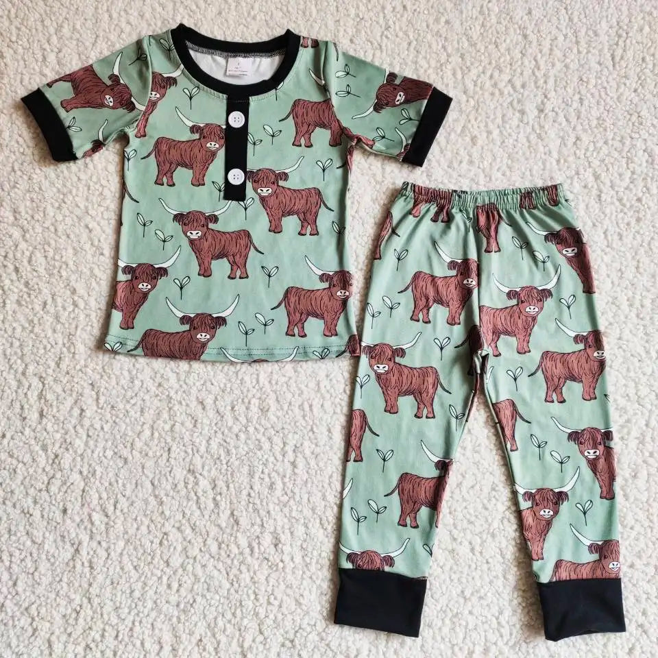 Retro Western Rodeo Horse Children Pyjamas