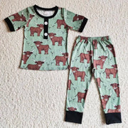 Retro Western Rodeo Horse Children Pyjamas