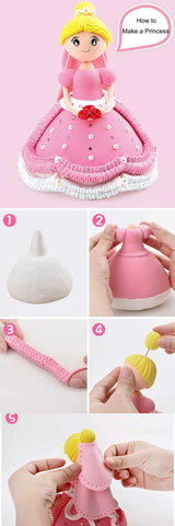 36 Colour Air Dry Polymer Modelling Clay With 3 Tools DIY Craft for Kids