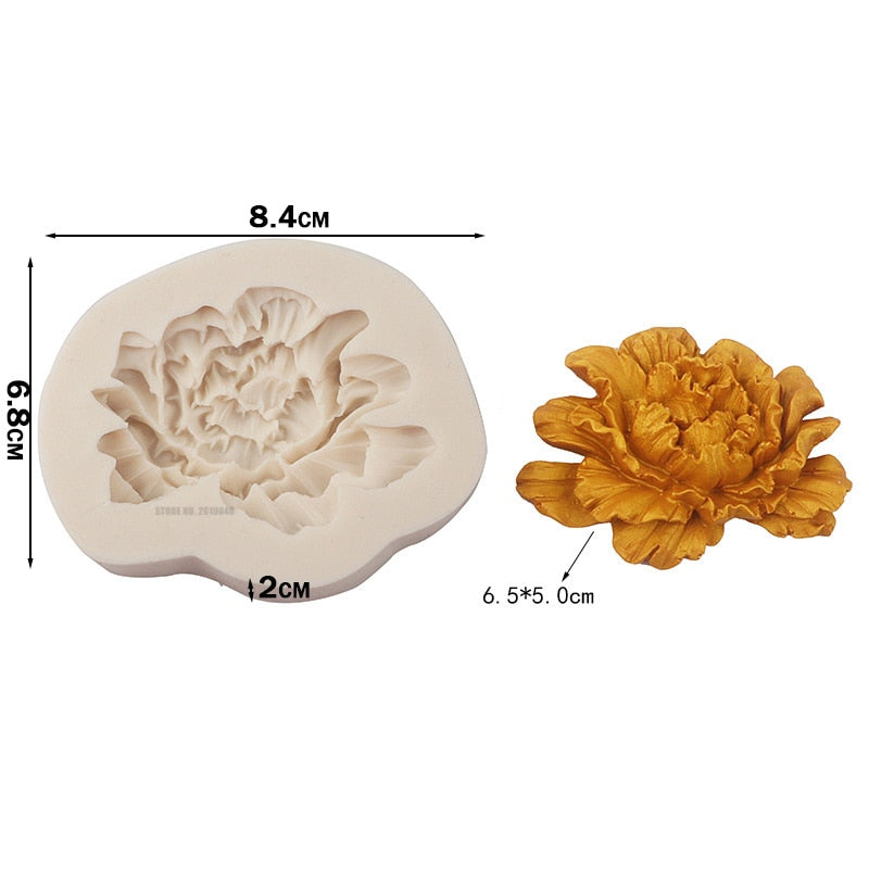 Peony Sunflower Lotus Rose Silicone Flower Moulds