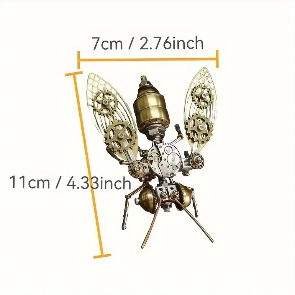 DIY Brass Model Kit Insect Dragonfly Bee Ant Steampunk Metal 3D Puzzle