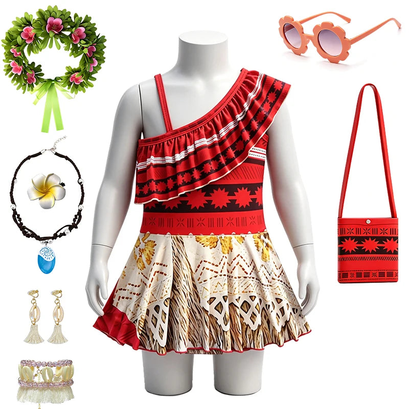 Princess Moana Little Girls Swimsuits