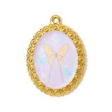 3pcs/Lot Enamel Dove Butterfly DIY Charm Pendants Stainless Steel Jewellery Findings