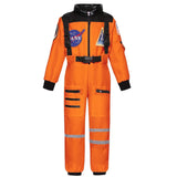 Kids Astronaut Costume Space Suit Halloween Cosplay Space Explorer Performance Book Week Costumes Children's Jumpsuit Spaceman Boys Girls
