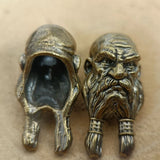 Viking Brass Paracord Beads Lanyard Charm Dreadlock Beard Bead