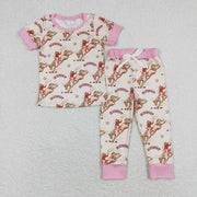 Retro Western Rodeo Horse Children Pyjamas