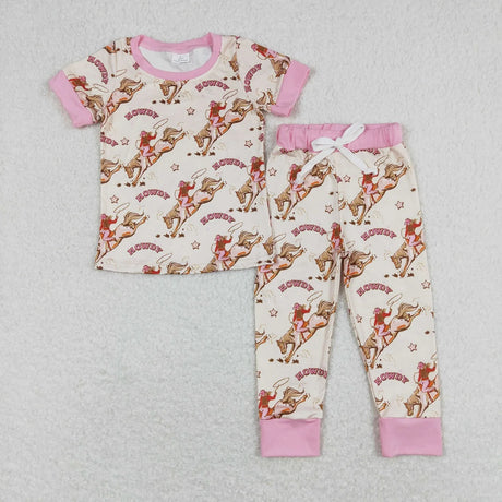 Retro Western Rodeo Horse Children Pyjamas