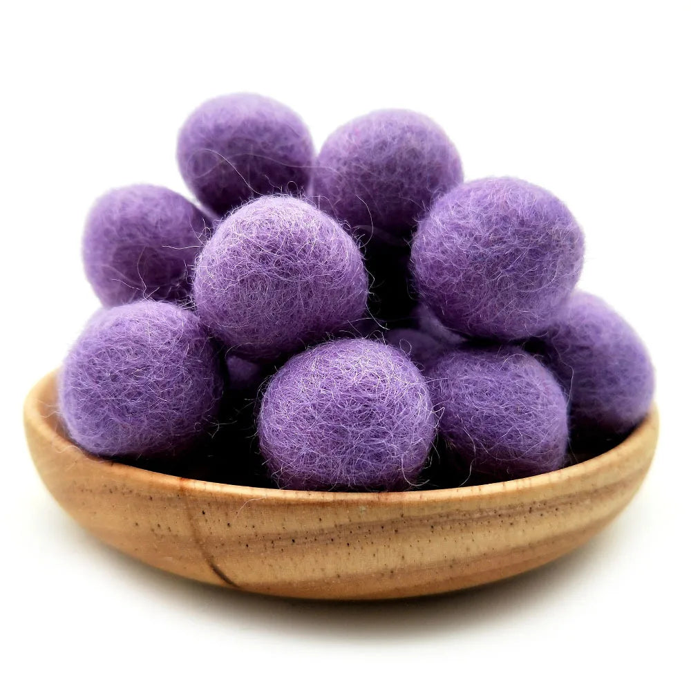 FIFTY 2cm Wool Felt Balls 100% Wool DIY Handmade Craft Supplies