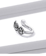 925 Sterling Silver Rose Dragonfly Ear Clips