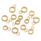20pcs Stainless Steel Pendant Clip Connectors Bail Clasps For DIY Necklace Pendants Clip Pinch Findings Jewelry Making Supplies