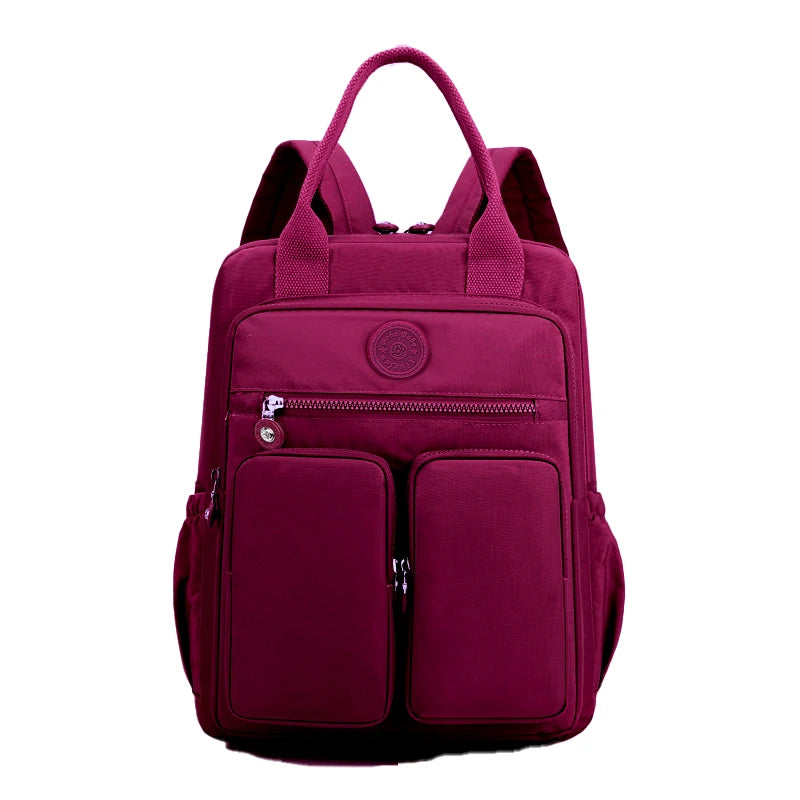 14 Colour Fun Backpacks Waterproof Zipper Multi-pockets Travel School Laptop Bags
