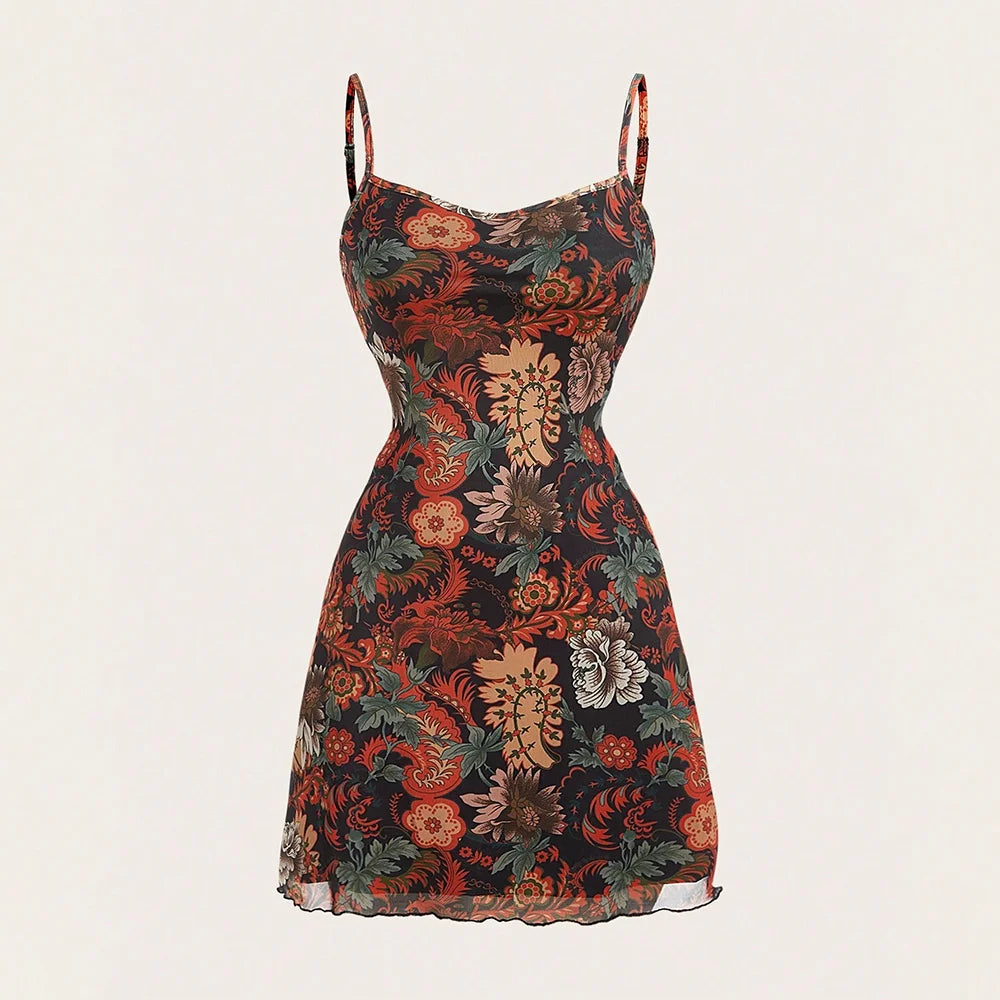 Celestial Y2k Slip Dress