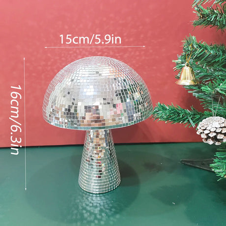 Mushroom Mirror Disco Ball Home Decor