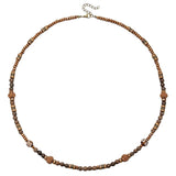 Bohemian Vintage Style Men's Wooden Bead Necklace