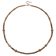 Bohemian Vintage Style Men's Wooden Bead Necklace