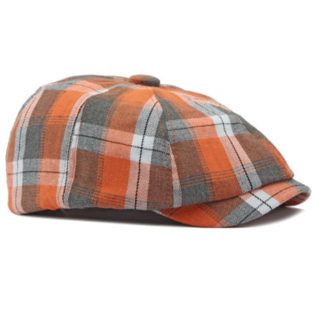Plaid Newspaper Boy Beret Caps